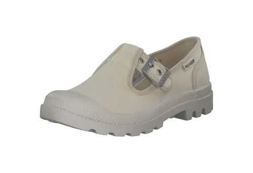 Palladium Damen Low Sneaker Pampa M-Jane Washed 94475-210-M Creme, Größe:40 EU - Clogs & Pantoletten für Damen, stylischer Sneaker mit washed Look für einen lässigen Auftritt und hohen Tragekomfort.