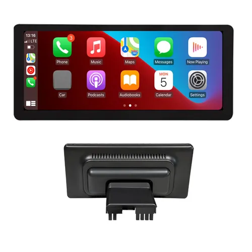 Tesla Model 3/Y Wireless Carplay AndroidAuto USB Media Tacho HUD Display - Car-Multimedia-System für Tesla Model 3/Y mit 9 Zoll Display für Apple CarPlay und Android Auto, einfache Plug & Play-Installation und Unterstützung der Lenkradsteuerung.