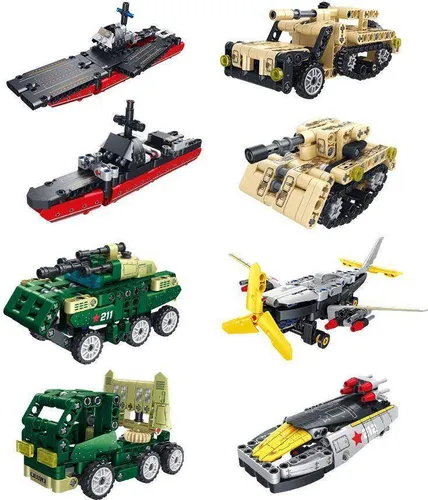 Forange FC9312 Militär Sammelpackung Klemmbaustein 740pcs Spielzeug Bausatz