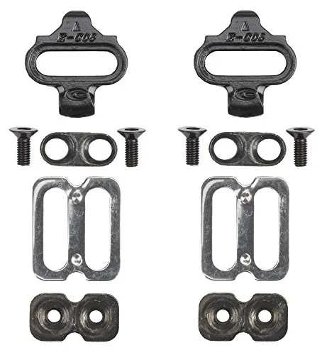 Messingschlager Exustar Schuhplattenset Silber/Schwarz