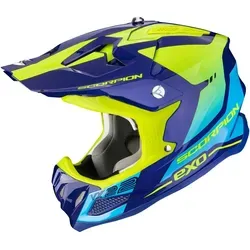 Scorpion VX-22 Air Attis Motocross Helm, blau-gelb, Größe XL für Männer