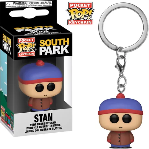 South Park - Stan Schlüsselanhänger Funko Pocket POP! Keychain - Action- & Spielfiguren, niedlicher Vinyl-Schlüsselanhänger von Stan, perfekt für South Park-Fans und als stylisches Accessoire!