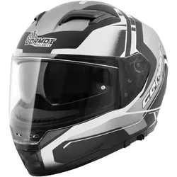 Germot GM 350 Dekor Helm, schwarz-grau-weiss, Größe 2XL für Männer