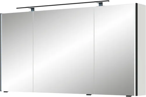 Saphir Spiegelschrank Serie 7045 Badezimmer-Spiegelschrank inkl. LED-Beleuchtung, 3 Türen Badschrank 133,2 cm breit, inkl. LEDplus Schalter und Türdämpfer