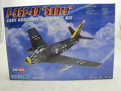 HobbyBoss 80259 F-86F-40 Sabre Easy Assembly Authentic Kit - 1:72
