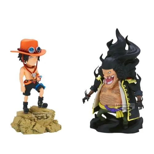 Banpresto Sammelfigur One Piece Portgas D.Ace Vs Marshall D.Teach - Sammelfiguren: Erleben Sie das epische Duell mit der detailreichen 8 cm großen Figur von Banpresto, die den legendären Kampf der One Piece Charaktere meisterhaft einfängt!