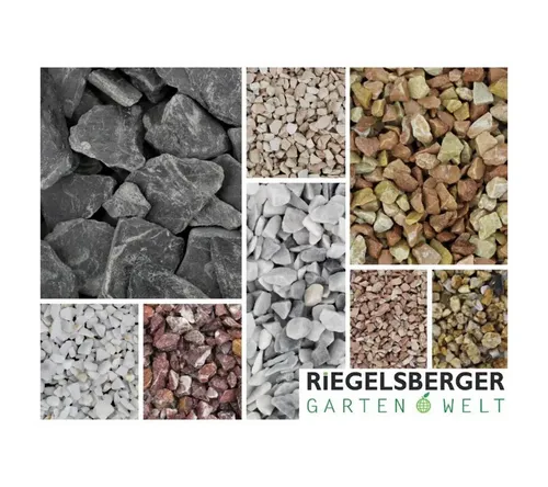 Gartenwelt Riegelsberger Dekosteine Ziersplitt 1-25 kg Splitt gewaschen Gabionenfüllung Deko Garten