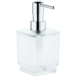 Grohe Selection Cube Seifenspender 40805000 - Eleganter Seifenspender aus Glas und Metall, mit Grohe StarLight Oberfläche für strahlenden Glanz. Ideal für den Halter Selection Cube 40865000.