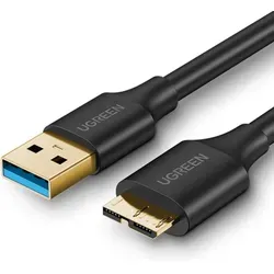 Usb-a 3.0 - Micro Usb-b Superspeed 5 Gb/s 2 M Schwarzes Festplattenkabel