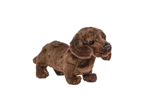 Teddys Rothenburg Kuscheltier Hund Dackel 19 cm dunkelbraun Plüschhund Stofftier (Plüschtier, Stoffhund, Plüschdackel, Stoffdackel)