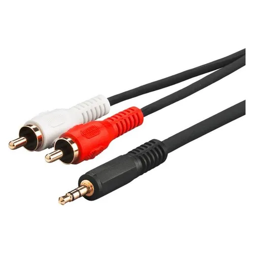 MicroConnect Audiokabel (3 m, Cinch Kabel) (AUDLC3G)