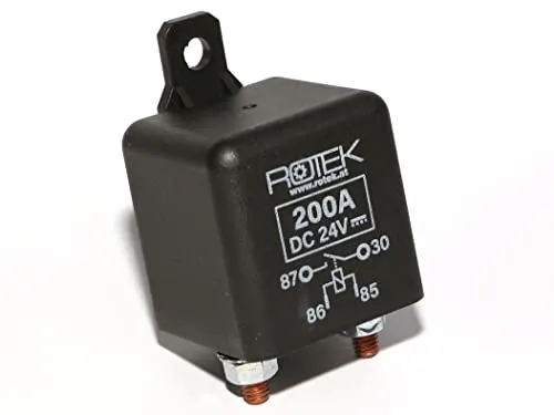 Universell einsetzbares 24V Relais mit 1 Schließer Kontakt, Maximalstrom 200A