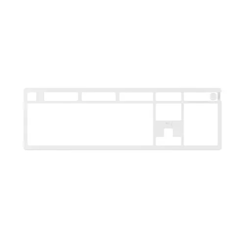 HyperX 85U14AA Top Plates Alloy Rise 0.75 White - Tastatur Zubehör, hochwertige Aluminium-Oberfläche für verbesserte Haltbarkeit und stilvolles Design.