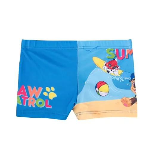 United Labels Paw Patrol Badehose für Jungen, Summer, Blau, 86-92, Badeshorts Kinder, Schwimmhose