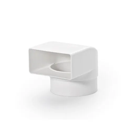 N-UR 8 Umlenkstück 90° mit Rundrohrstutzen / Umlenkung / Übergansstück / Comp...