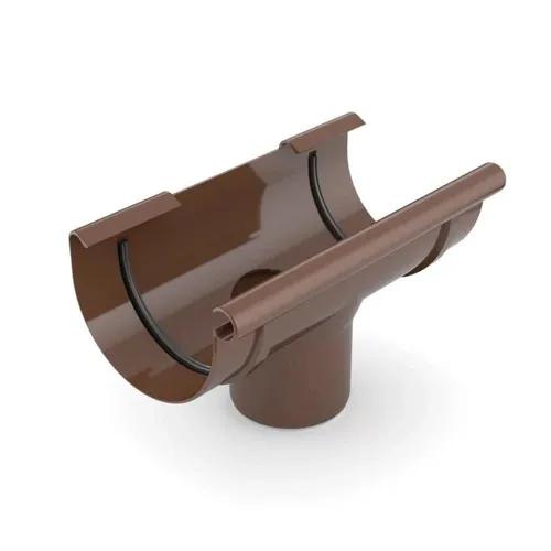 Regenrinnenstutzen braun System 75/63 – Langlebig und einfach montierbar