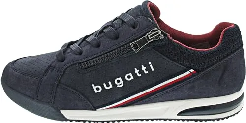Bugatti Trevor Herrenschuhe Schnürschuhe Blau Freizeit, Schuhgröße:42 EU