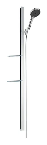 Hansgrohe Rainfinity Brausehalterset 130 3jet EcoSmart - Brausen: Innovatives 3jet-System für perfektes Duscherlebnis, inklusive 1500 mm Brausestange und praktischer Seifenschale.