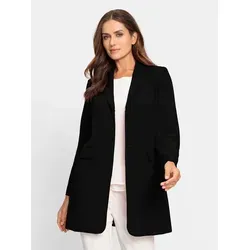 heine Blusenblazer Longblazer Langarm schwarz 44