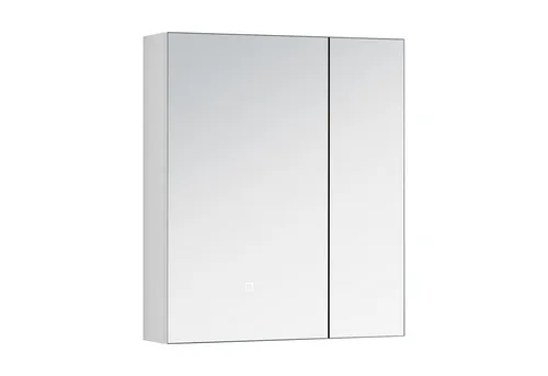 doporro Badezimmerspiegelschrank Wandschrank Wandspiegel LED Weiß/Anthrazit Spiegelschrank4