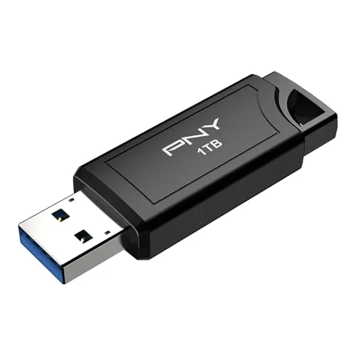 PNY PRO Elite V3 - 1TB USB-Stick - USB 3.2 Gen 2 Flash-Laufwerk mit 1 TB Speicherplatz, ultra-schnelle Datenübertragung für effiziente Speicherung und Backup.