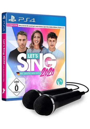Let's Sing 2020 mit deutschen Hits + 2 Mics für PS4 - Konsolen-Spiel mit 35 nationalen und internationalen Hits, inklusive Duett-Modus und Mix-Tape 2.0 für unvergessliche Karaoke-Partys!