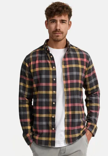 Indicode Langarmhemd Riverside - Blau XXL - Business- & Abendmode für Herren, atmungsaktives Langarmhemd mit Button-Down-Kragen für einen eleganten Look im Alltag.