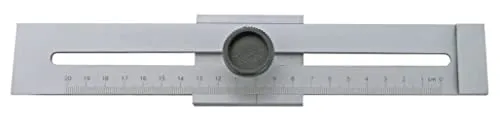 WRS Präz.-Streichmaß, mattverchromt, gelaserte Skala, mm-Teilung, Anreißkante gehärtet, Größen Name: 300 mm Meßbereich