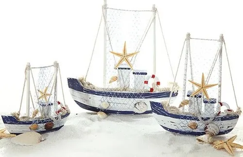 Deko Fischerboot in versch. Größen, Größe:L