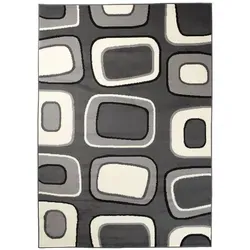 Tapiso Teppich Dunkelgrau, Rechteckig 130x190 cm – Pflegeleichte Eleganz für Ihr Zuhause - Entdecken Sie den stilvollen Tapiso Teppich in Dunkelgrau. Mit seiner widerstandsfähigen Textiloberfläche und pflegeleichten Eigenschaften ist er ideal für jeden Raum. Perfekt für moderne und klassische Innenräume.