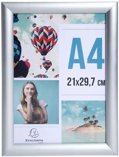 Produktbild EXACOMPTA Plakatrahmen DIN A4 silber eloxiert