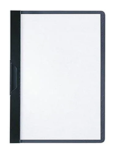 Durable Klemm-Mappe Duraclip A5, Hartfolie, bis 30 Blatt A5, schwarz, 25er Packung, 221701