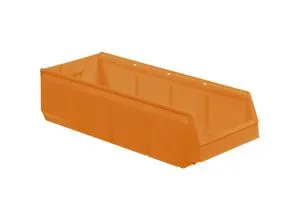 Sichtlagerkasten aus Polypropylen, LxBxH 600 x 230 x 150 mm, VE 10 Stück, pastellgelb kaiserkraft