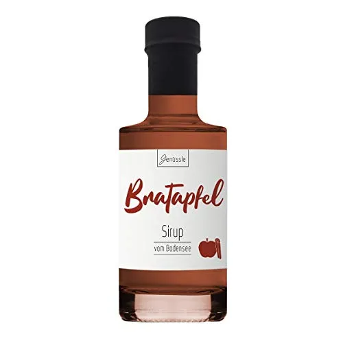 Bratapfel-Sirup 200ml - Genüssle Apfelsirup vom Bodensee - Bratapfel Sirup - Äpfel vom Bodensee - natürlich ohne Zusatzstoffe
