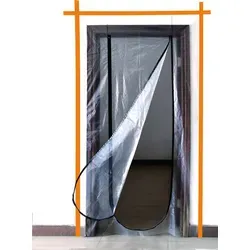 Meister Staubschutztür 220 x 112 cm 2 Stück Staubschutz bei Umbau & Renovierung - Transparent