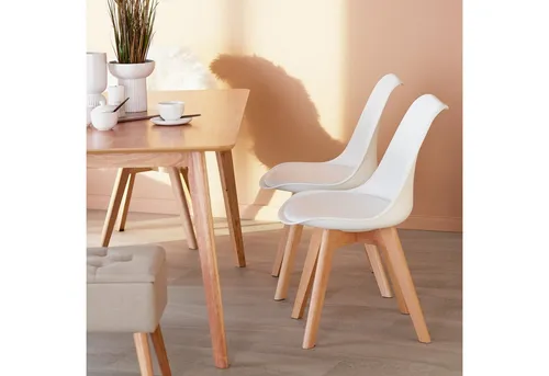 tectake® 2er Set Esszimmerstühle