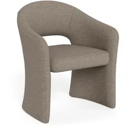 Produktbild P & B Armlehnstuhl Tori, Taupe, Metall, Textil, eckig, rund, 64.5x80x56.50 cm, Esszimmer, Stühle, Esszimmerstühle, Armlehnenstühle