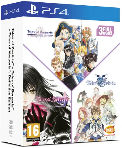 Tales Of Vesperia: Definitive Edition + Berseria + Zestiria - PS4 - Rollenspiel-Trilogie für PS4 mit fesselndem Story-Modus und bis zu 4 Spielern im lokalen Koop. Erlebe die besten Tales Of Abenteuer in einer Sammlung!