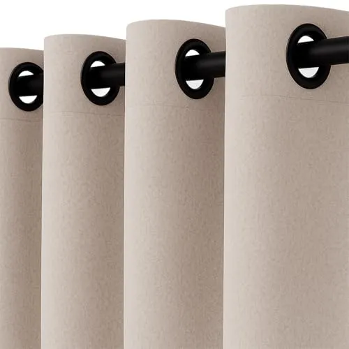 heimtexland Filz Thermovorhang 245x135 cm – Blickdicht und isolierend - Der blickdichte Filzvorhang sorgt für optimale Abdunkelung und schützt vor Kälte und Zugluft. Ideal für Schlafzimmer und Arbeitszimmer. Pflegeleicht mit stabilen Metallösen – für einen modernen Wohnstil.