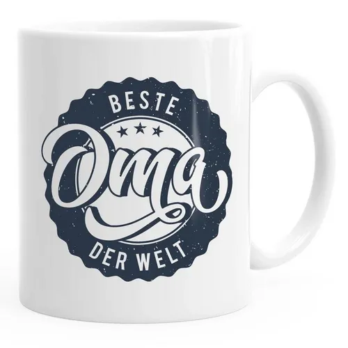 MoonWorks Tasse Kaffeetasse Beste Oma der Welt Geschenk Geschenktasse MoonWorks®, Keramik