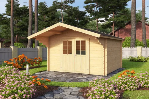Gartenhaus Blockhaus Holzhaus VILJANDI 34