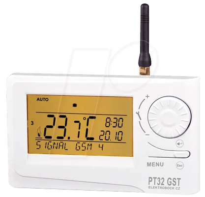 THERMOSTAT GSM - Digitales Raumthermostat mit GSM Modul - Thermostate - Fernsteuerung per SMS für präzise Temperaturregelung. 9 Wochenprogramme und intuitive Steuerung für optimalen Komfort.