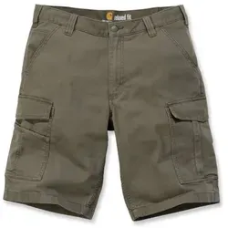 Carhartt Rigby Rugged Cargoshort - Dunkelbraun W30 - Arbeits- & Schutzkleidung, robuste Cargo Shorts mit Bewegungsfreiheit, ideal für Arbeit und Freizeit, aus leichtem Stretch-Canvas mit praktischen Taschen und Rugged FlexTM für optimale Flexibilität.