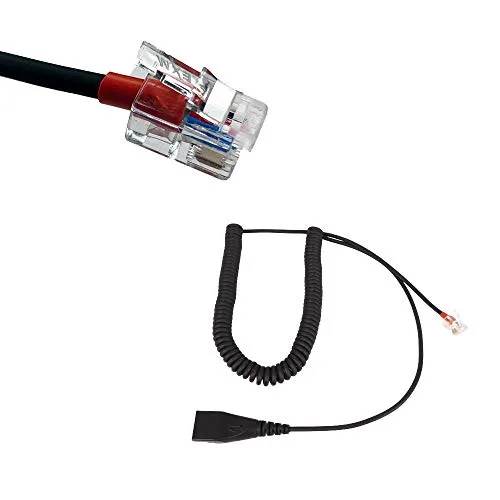 GEQUDIO RJ-Kabel einzeln - kompatibel mit Yealink, Snom, Avaya, Grandstream Telefon