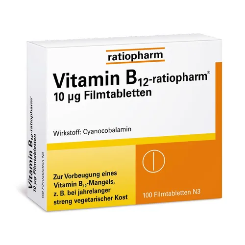 Vitamin-B12-ratiopharm 10 µg Filmtabletten 100 St