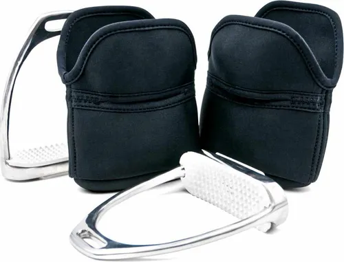 Neopren Steigbügelschoner Bügelschützer 1 Paar schwarz