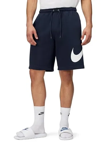 NIKE Club Fleeceshorts Mit Angerauter Innenseite (Herren), Obsidian/Obsidian/White, FN3906-451, 2XL