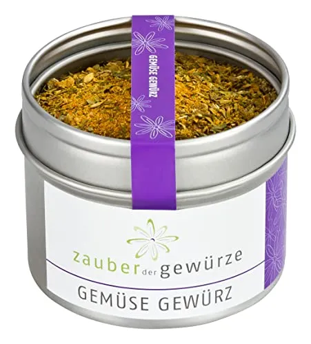 Produktbild Zauber der Gewürze Gemüse Gewürz – Gemüse Allrounder für Aufläufe, Eintöpfe, Pfannengerichte und Ofengemüse, 40 g