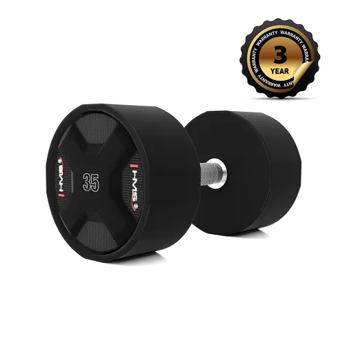 HPC 35 KG Polyurethan-Hantel CPU HMS - Robuste 35 KG Hantel aus hochwertigem Polyurethan, ideal für intensives Krafttraining und lange Haltbarkeit.