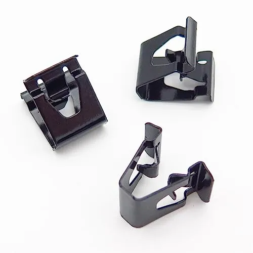 VVO Fasteners- Schwarz Metall-Clips. Himmel, Sonnenblende und Dachkonsole. Kompatibel mit einigen Volkswagen T-Cross, (Packung mit 10 Clips)